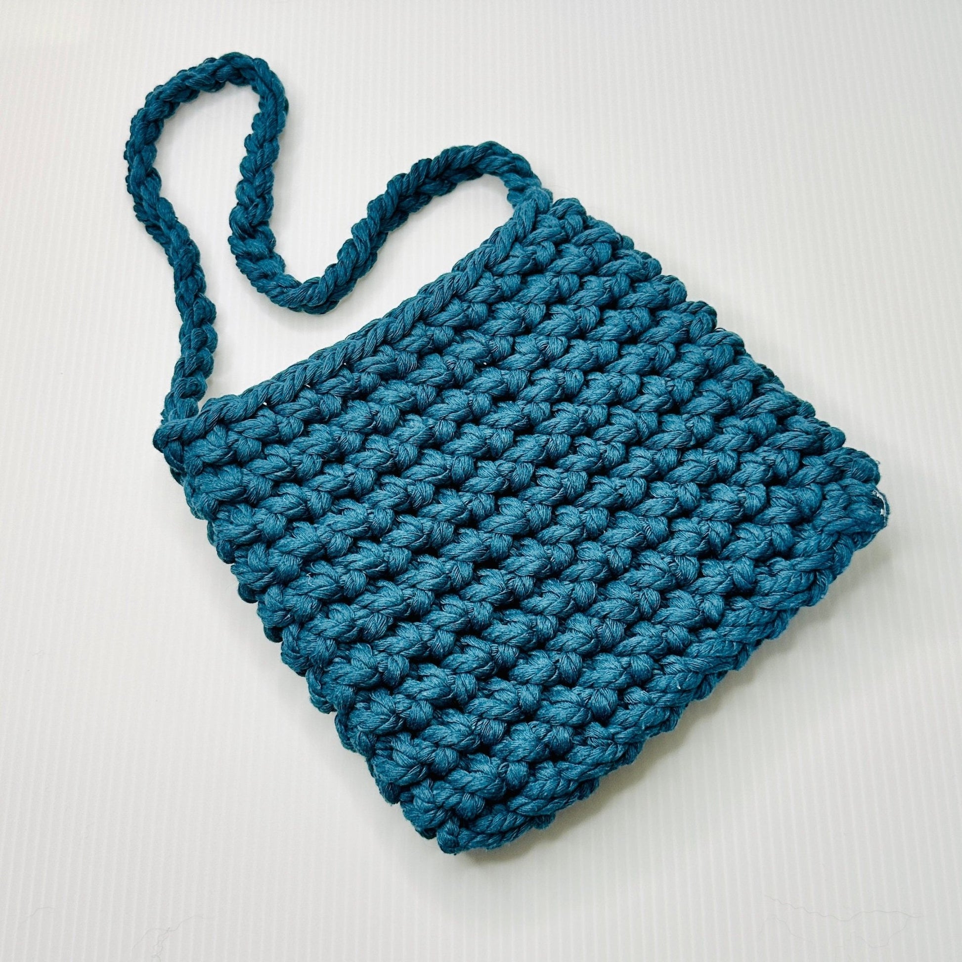Handmade Crochet Macrame Purse: Rope Shoulder Bag - pursuitofcraftyness