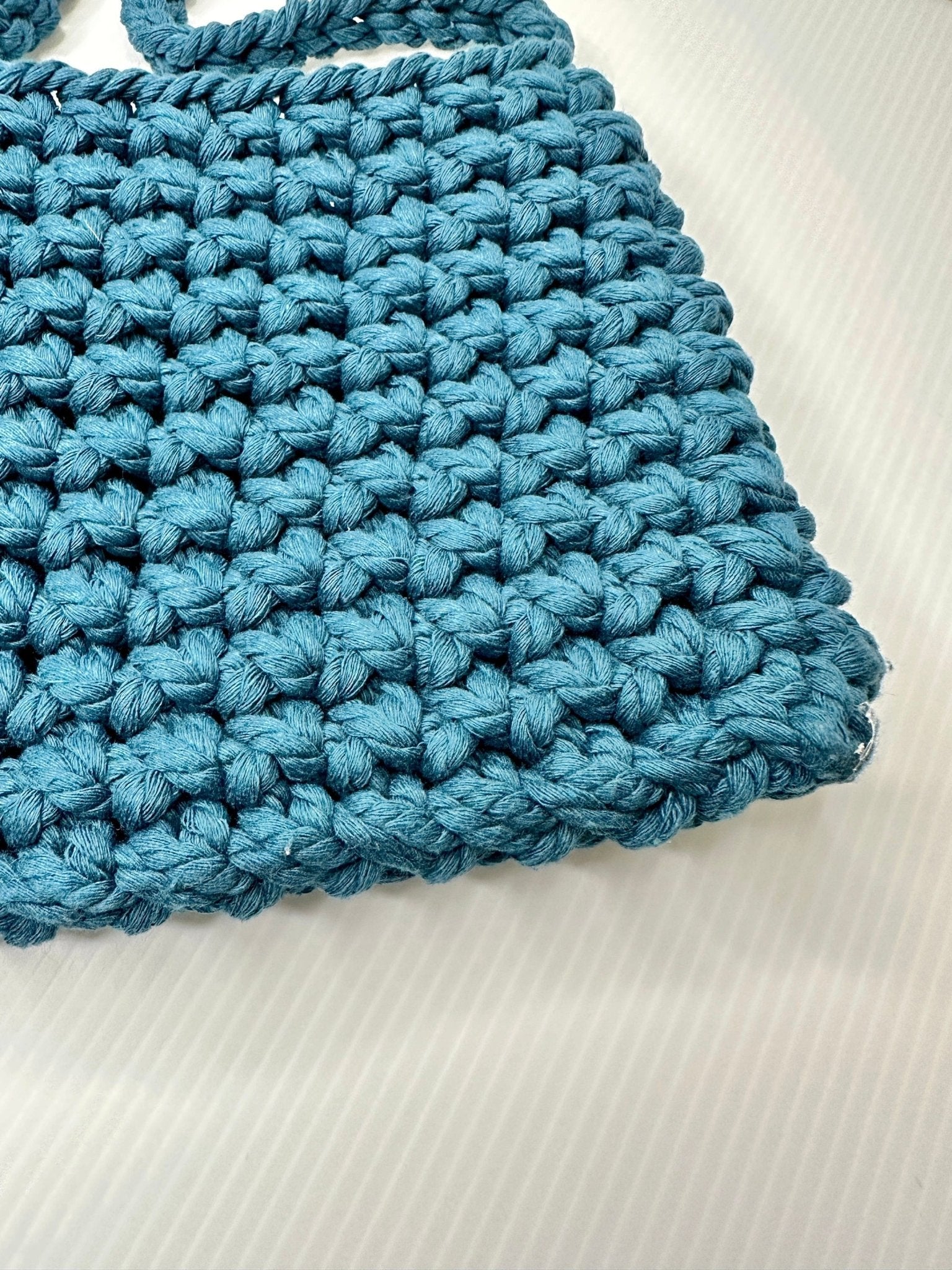 Handmade Crochet Macrame Purse: Rope Shoulder Bag - pursuitofcraftyness