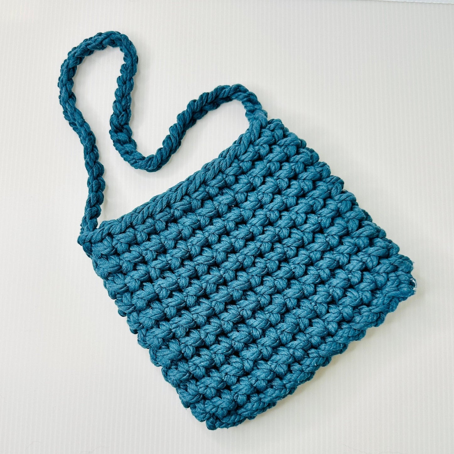 Handmade Crochet Macrame Purse: Rope Shoulder Bag - pursuitofcraftyness