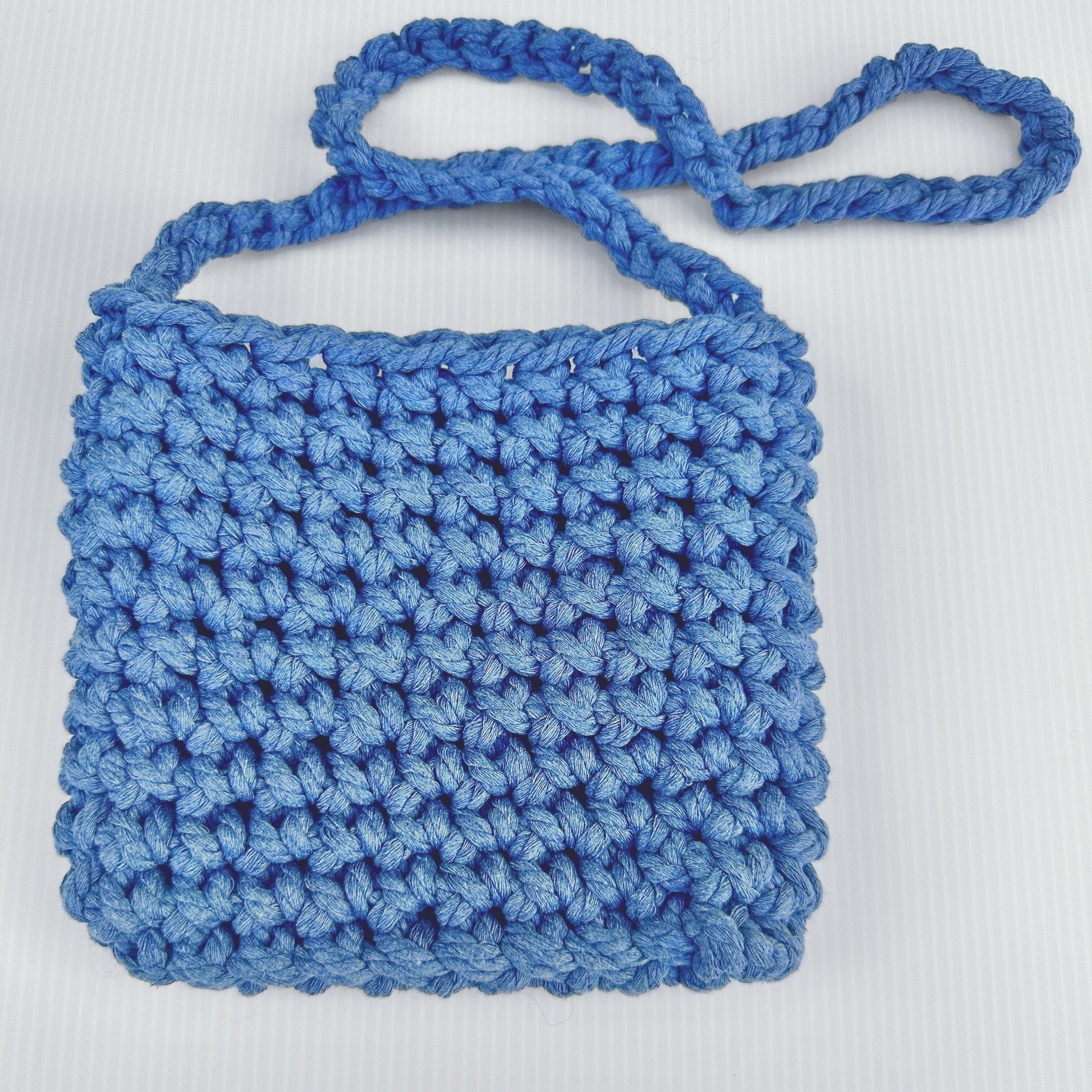 Handmade Crochet Macrame Purse: Rope Shoulder Bag - pursuitofcraftyness