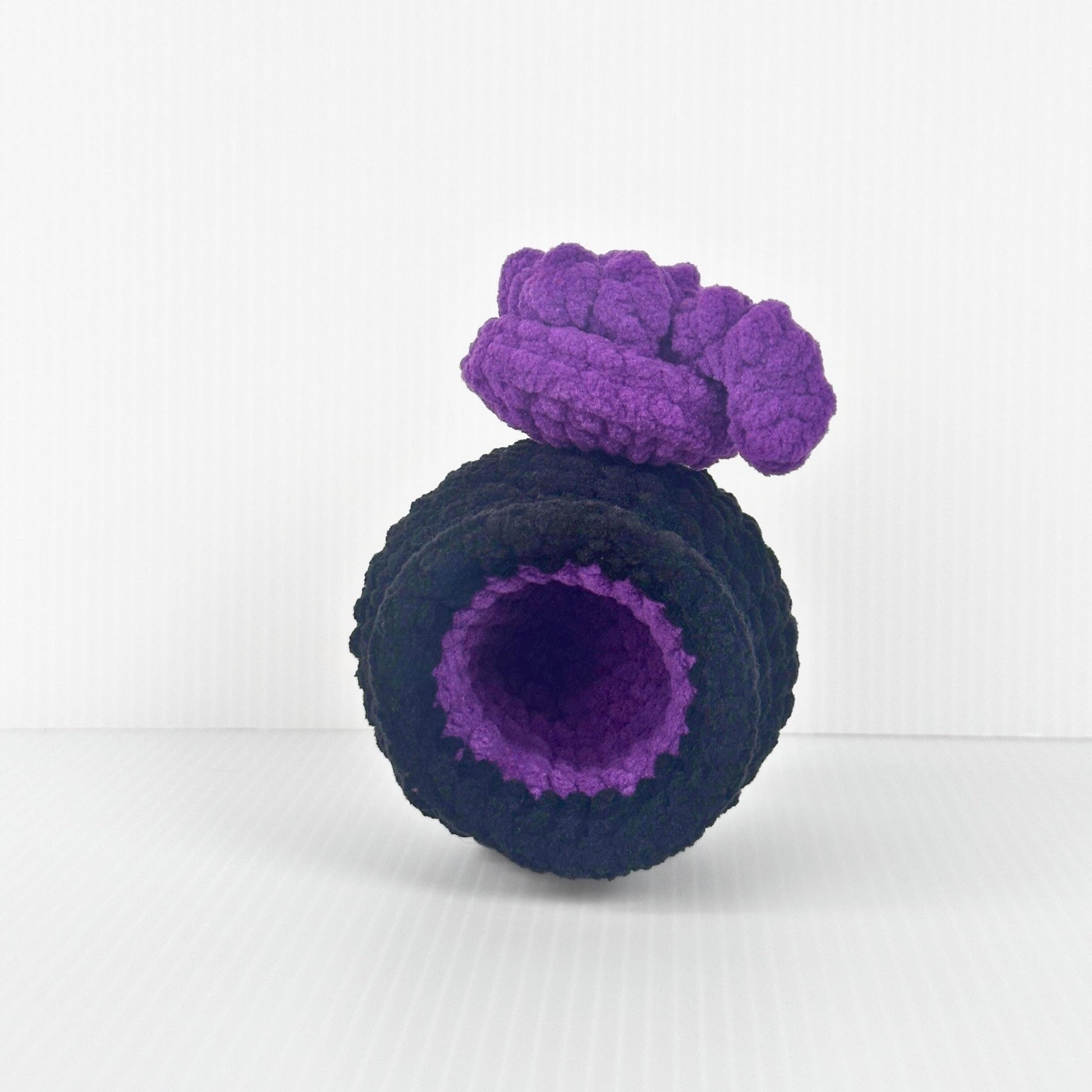 Handmade Crochet Mini Cauldron, a Halloween Desk Decor with Removable Lid and Storage - pursuitofcraftyness