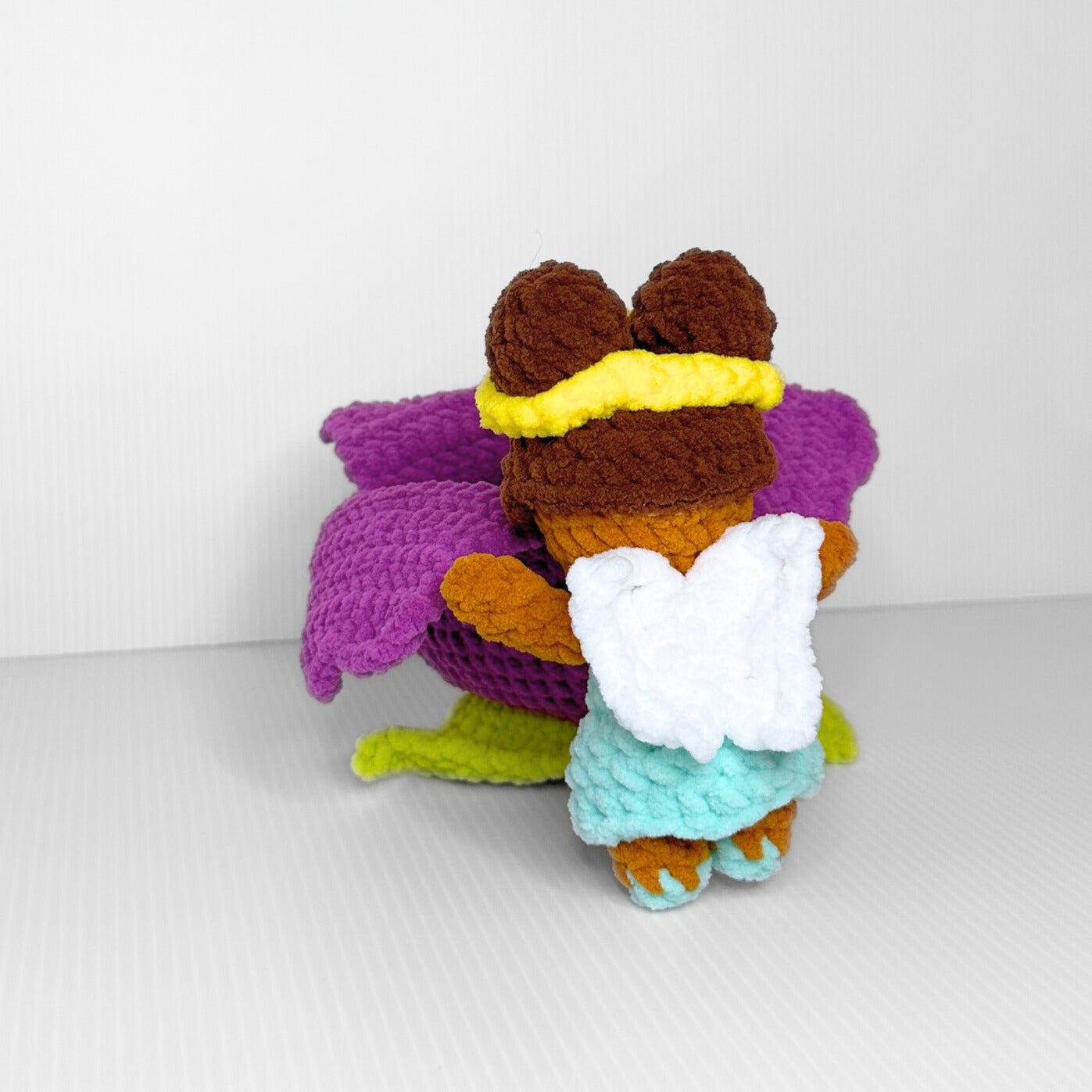Handmade Flower Fairy in a Tulip Crochet Plush — Kawaii Fantasy Fairy Doll, Choose Your Fairy - pursuitofcraftyness