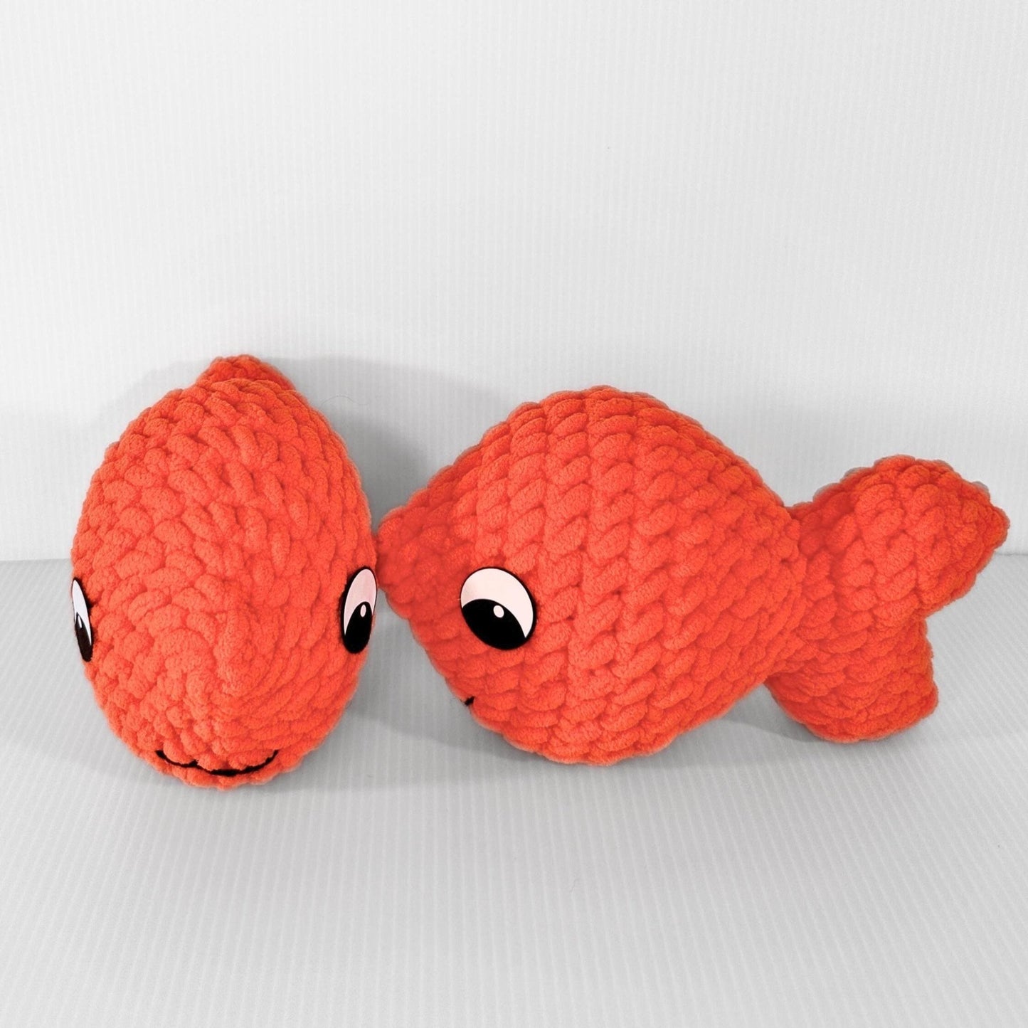 Handmade Goldfish Plush Toy - Adorable Kids Gift & Ocean Decor - pursuitofcraftyness