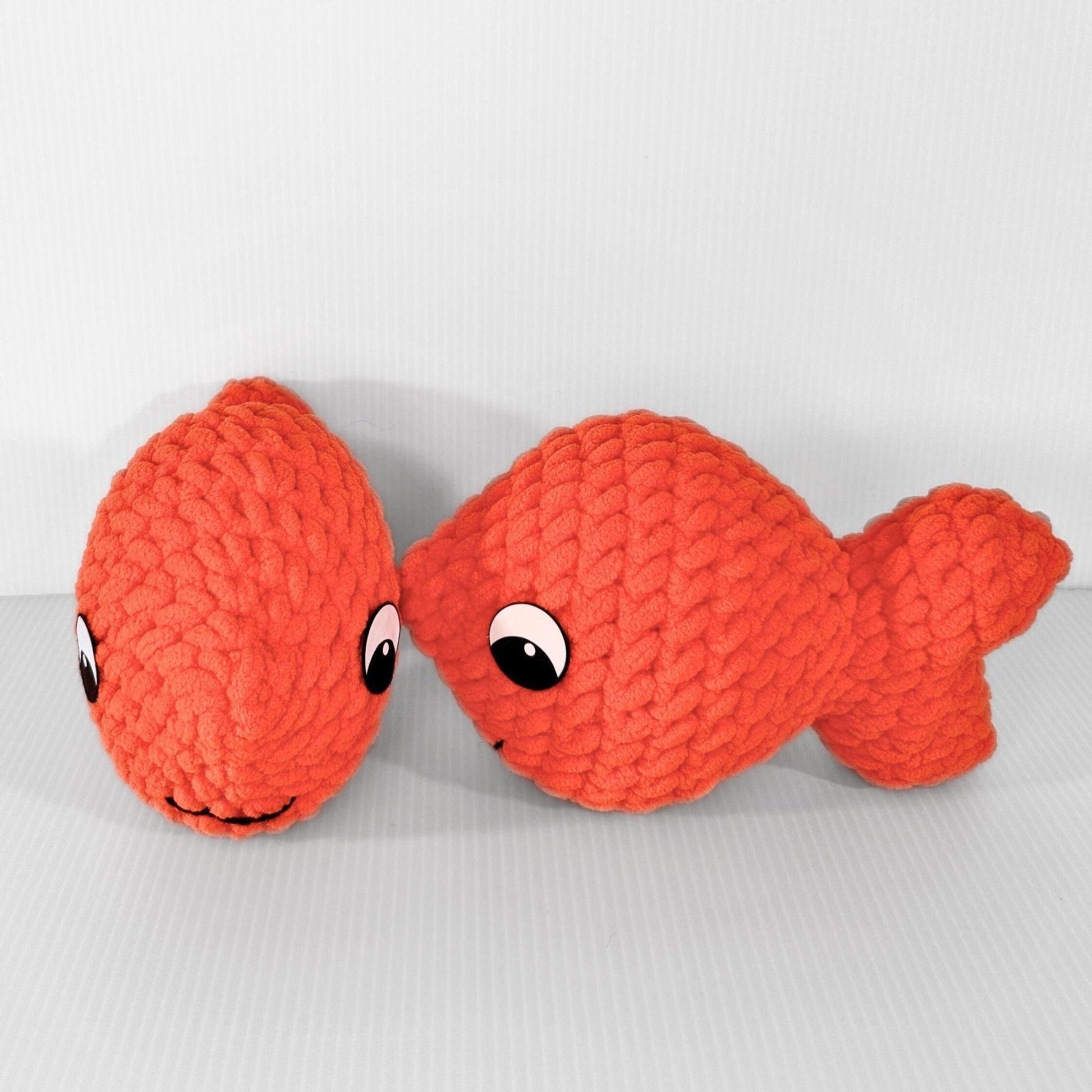 Handmade Goldfish Plush Toy - Adorable Kids Gift & Ocean Decor - pursuitofcraftyness