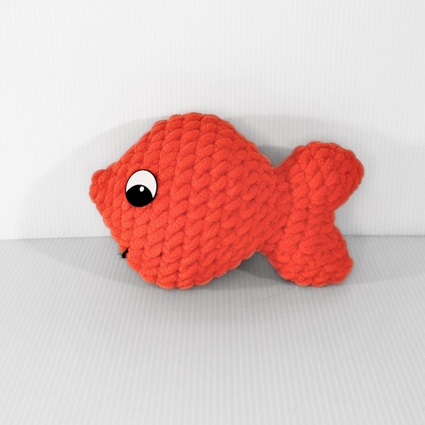 Handmade Goldfish Plush Toy - Adorable Kids Gift & Ocean Decor - pursuitofcraftyness