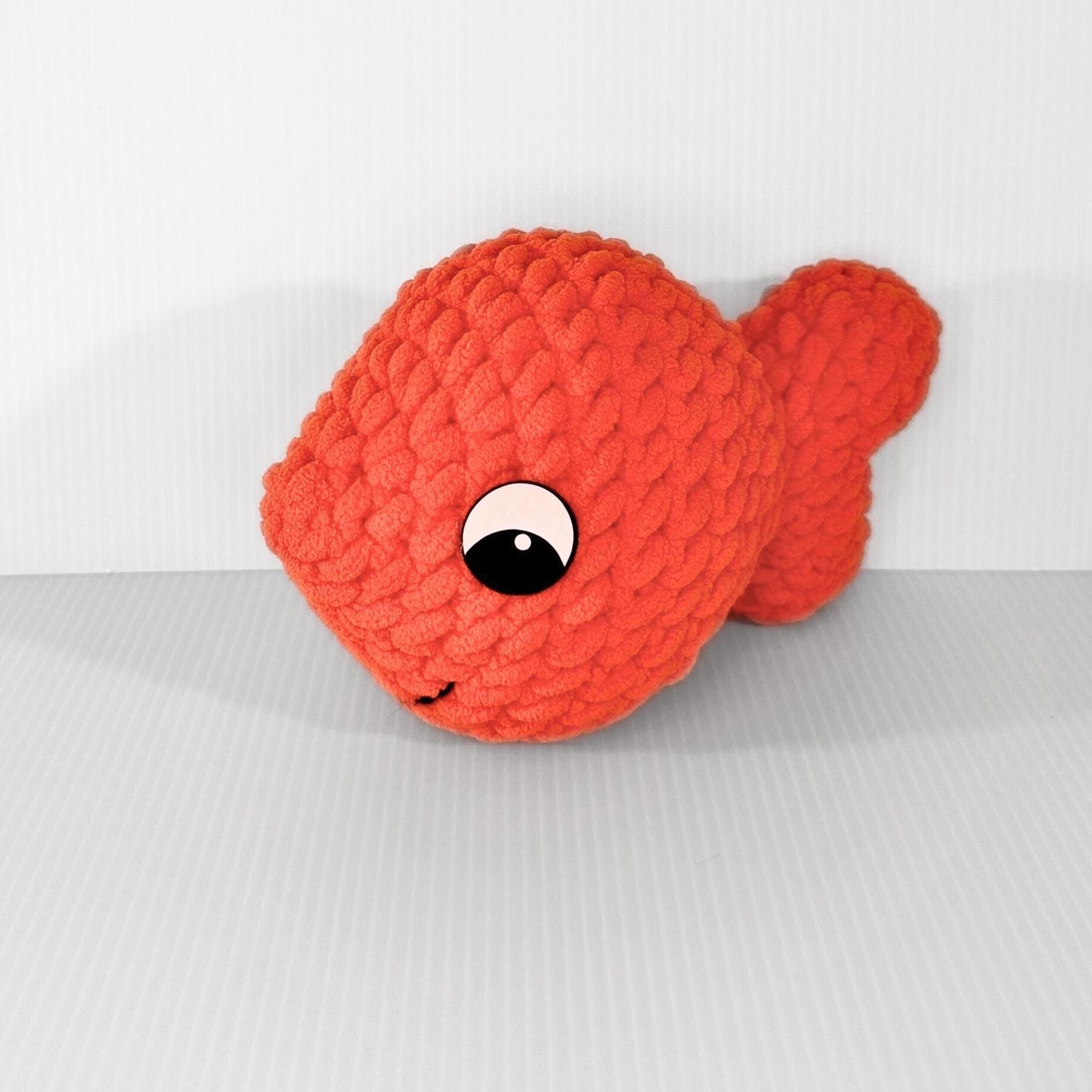 Handmade Goldfish Plush Toy - Adorable Kids Gift & Ocean Decor - pursuitofcraftyness