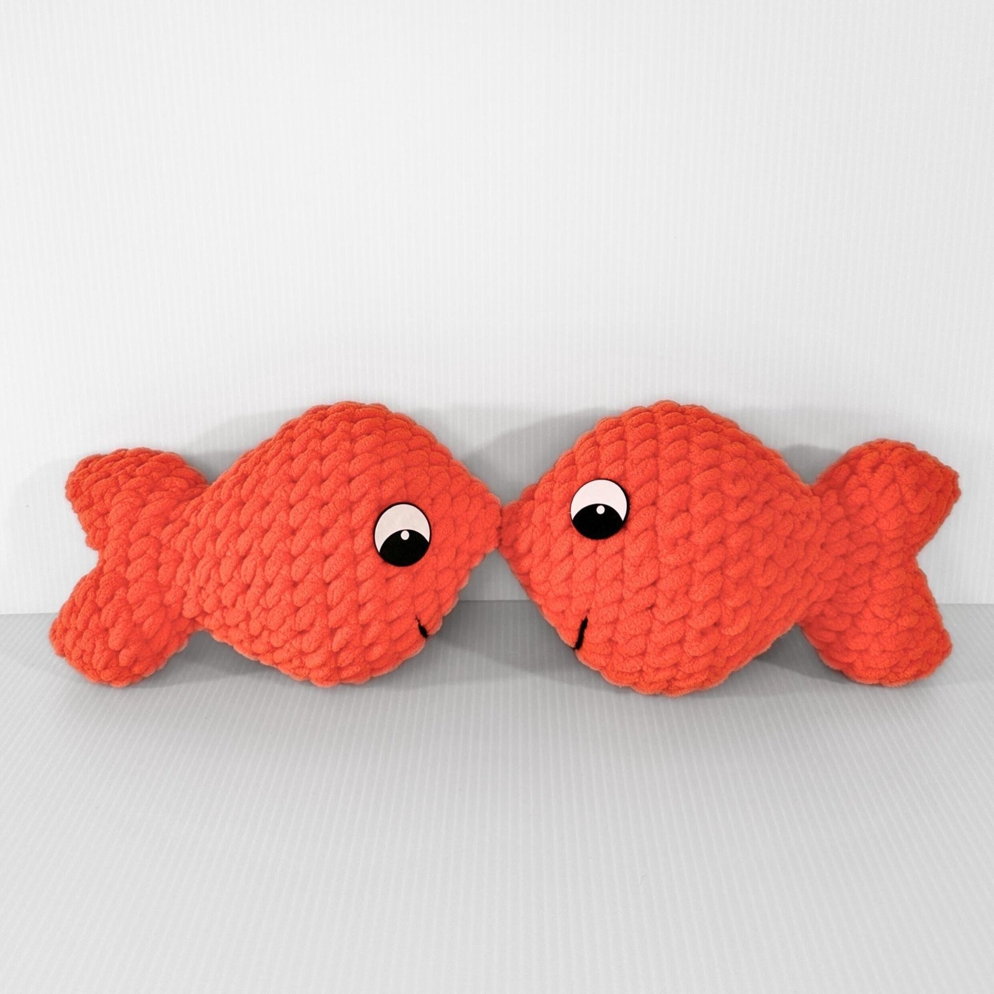 Handmade Goldfish Plush Toy - Adorable Kids Gift & Ocean Decor - pursuitofcraftyness