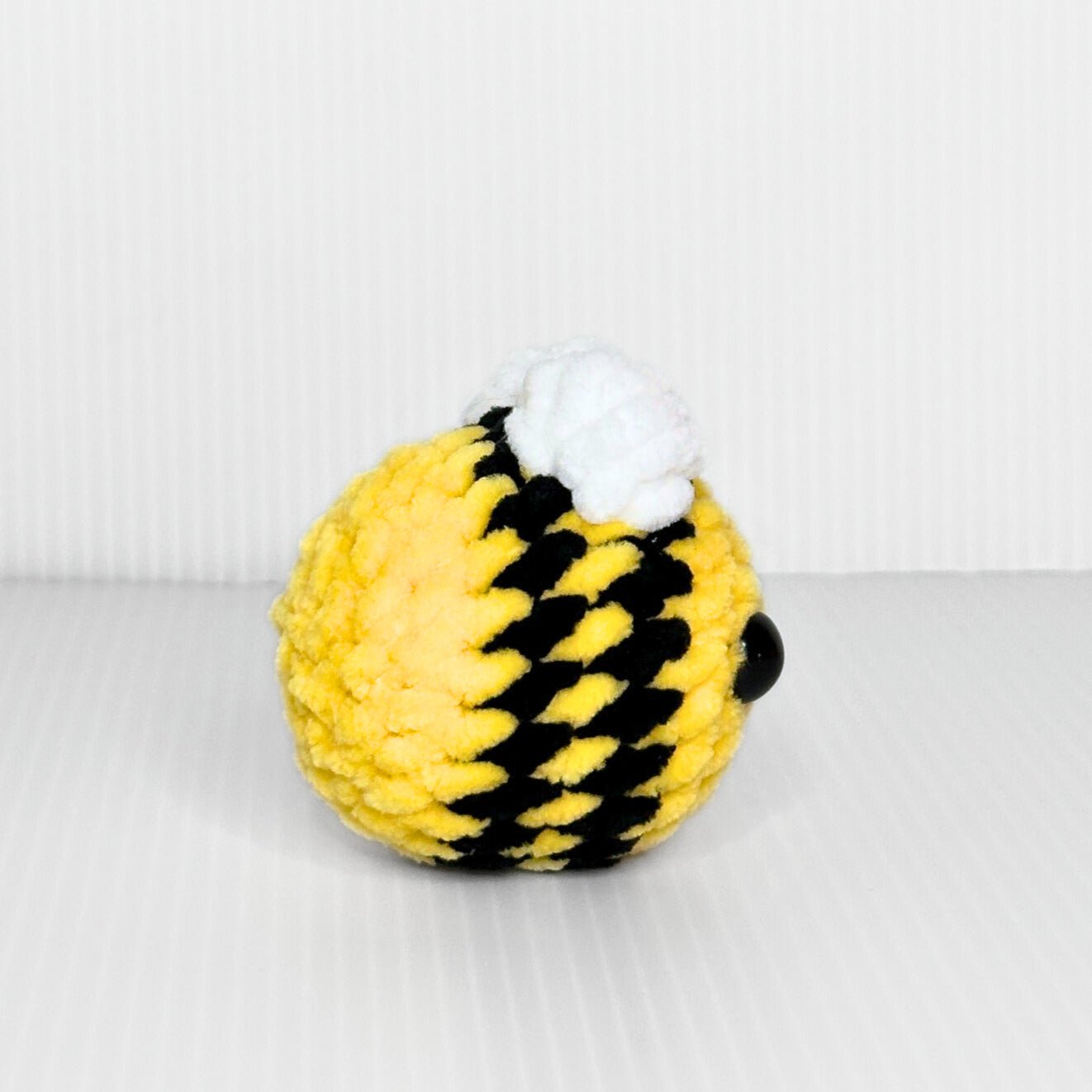 Handmade Mini Bobble Bee Crochet Plush — Tiny Kawaii Bumble Bee Stuffed Animal - pursuitofcraftyness