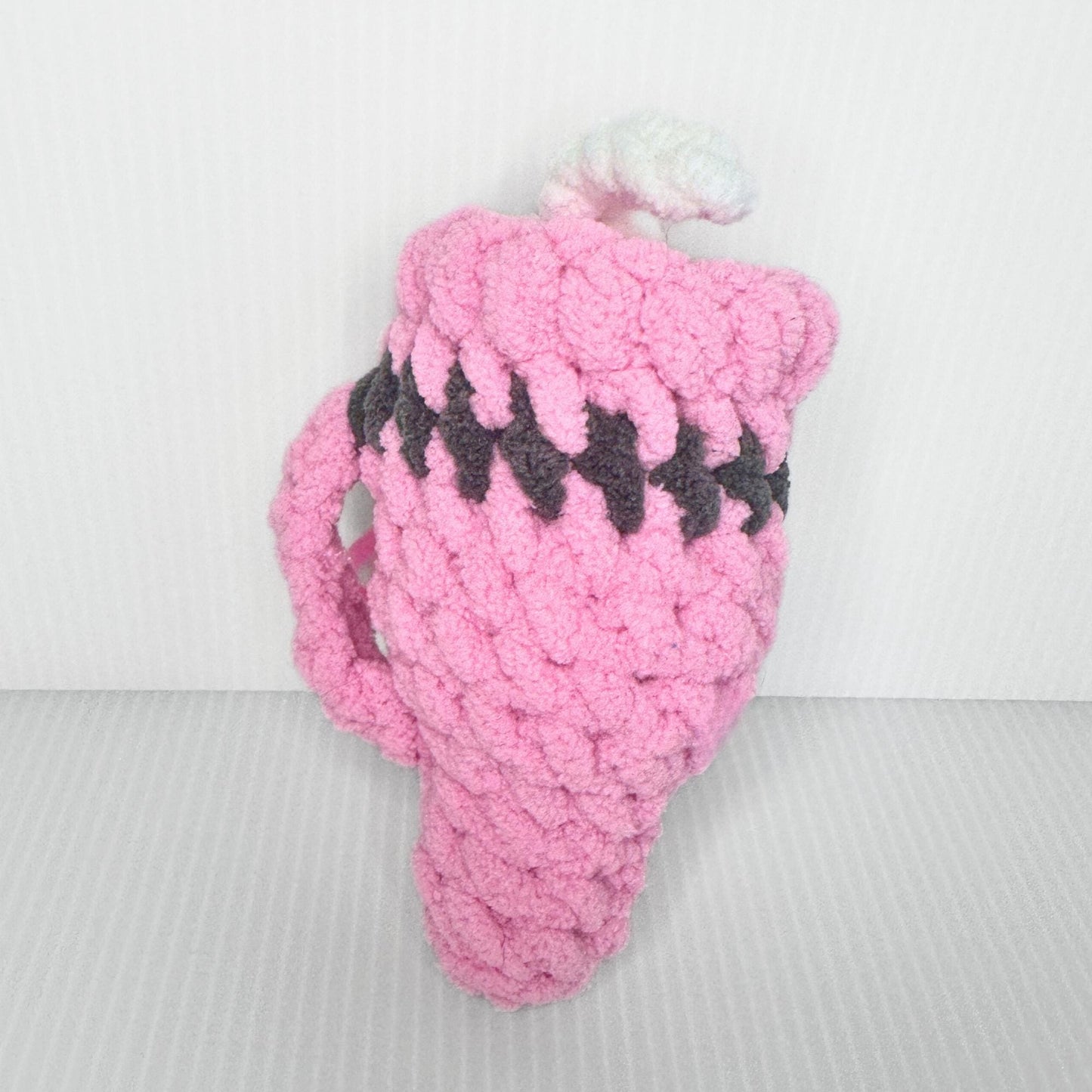 Mini Crochet Stanley Cup Keychain: Handmade Bag Charm - pursuitofcraftyness