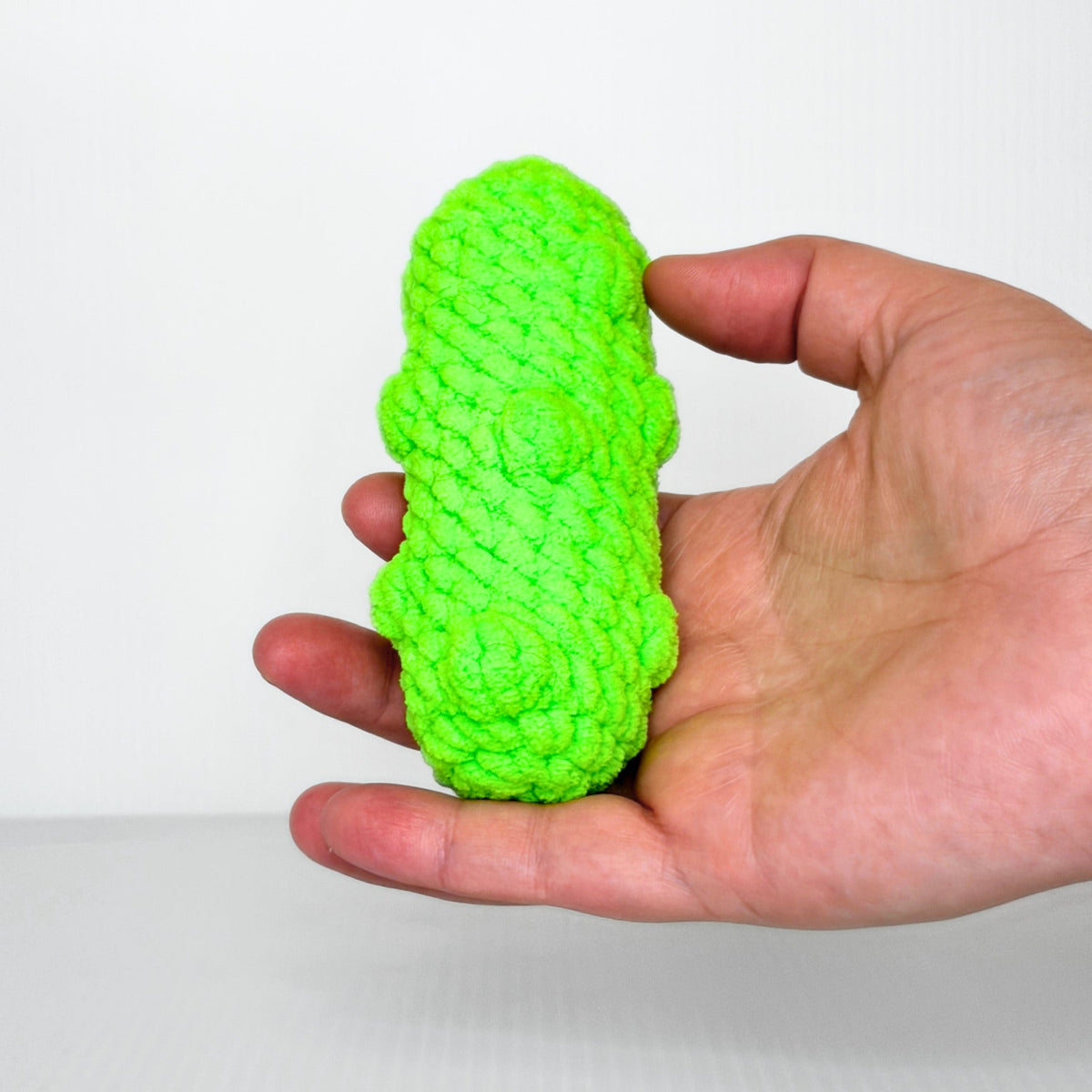 Neon Pickle — Handmade Crochet Plushie - pursuitofcraftyness