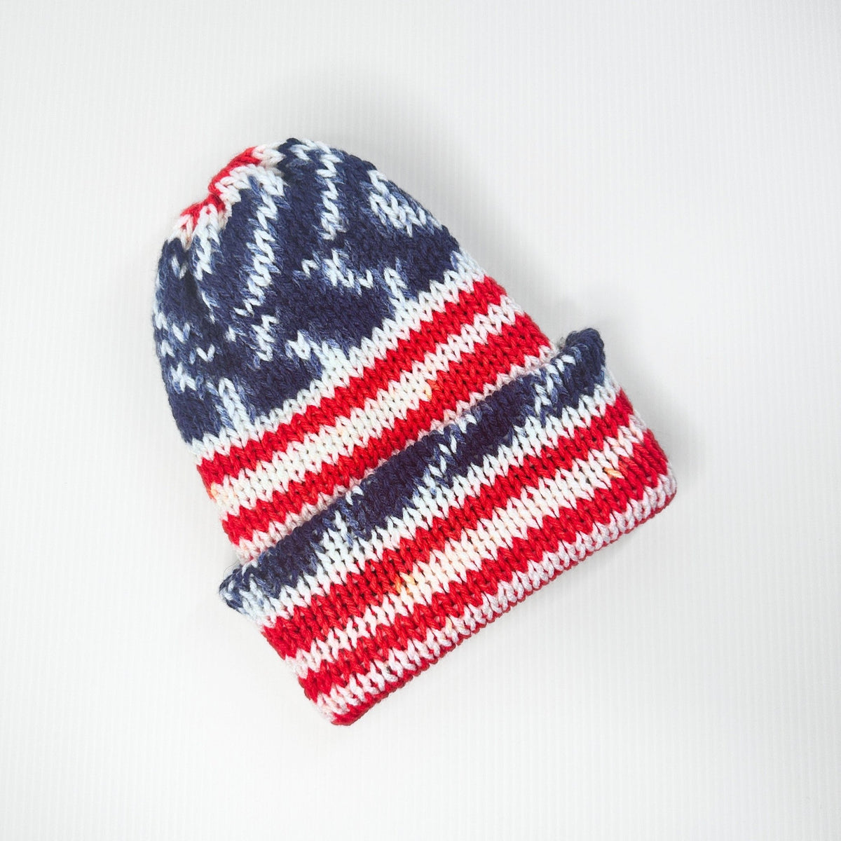 Patterned Winter Beanie: Bright Acrylic Knit Hat - pursuitofcraftyness
