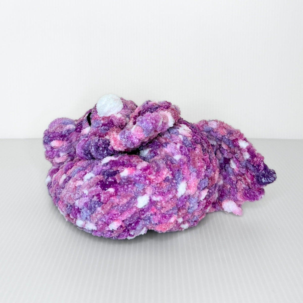 Sleeping Dragon in Lavender Fields — Handmade Crochet Plush - pursuitofcraftyness