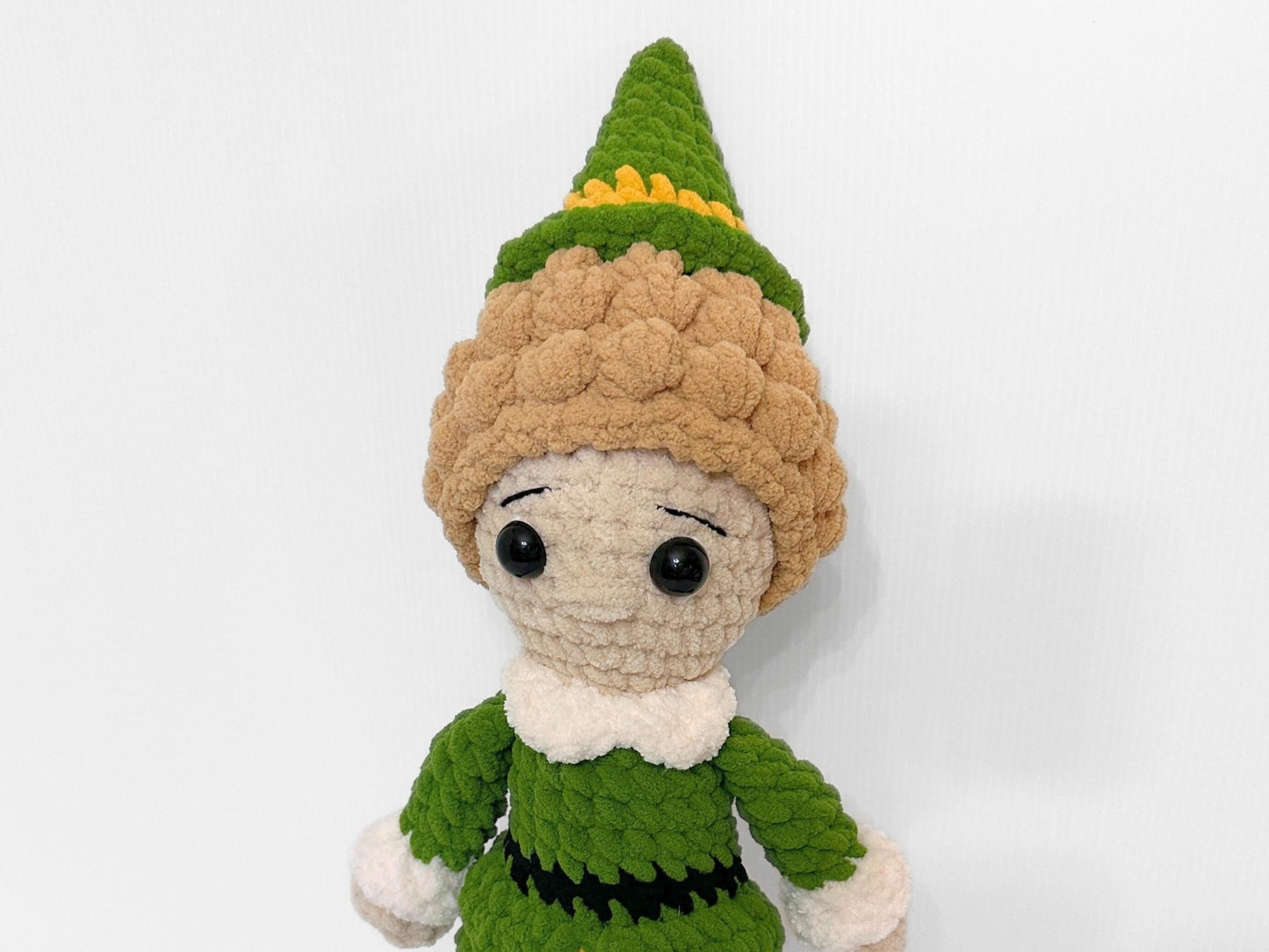 Whimsical Crochet Elf Doll | Festive Buddy from the Movie for Kids & Christmas Lovers - pursuitofcraftyness