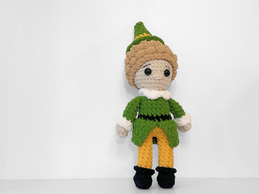 Whimsical Crochet Elf Doll | Festive Buddy from the Movie for Kids & Christmas Lovers - pursuitofcraftyness