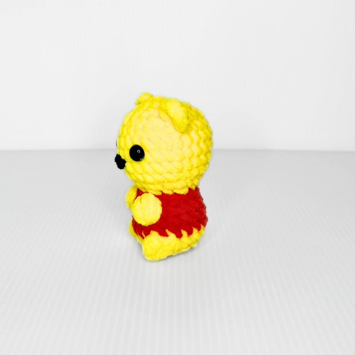 Yellow Bear Keychain — Handmade Crochet Bag Charm - pursuitofcraftyness